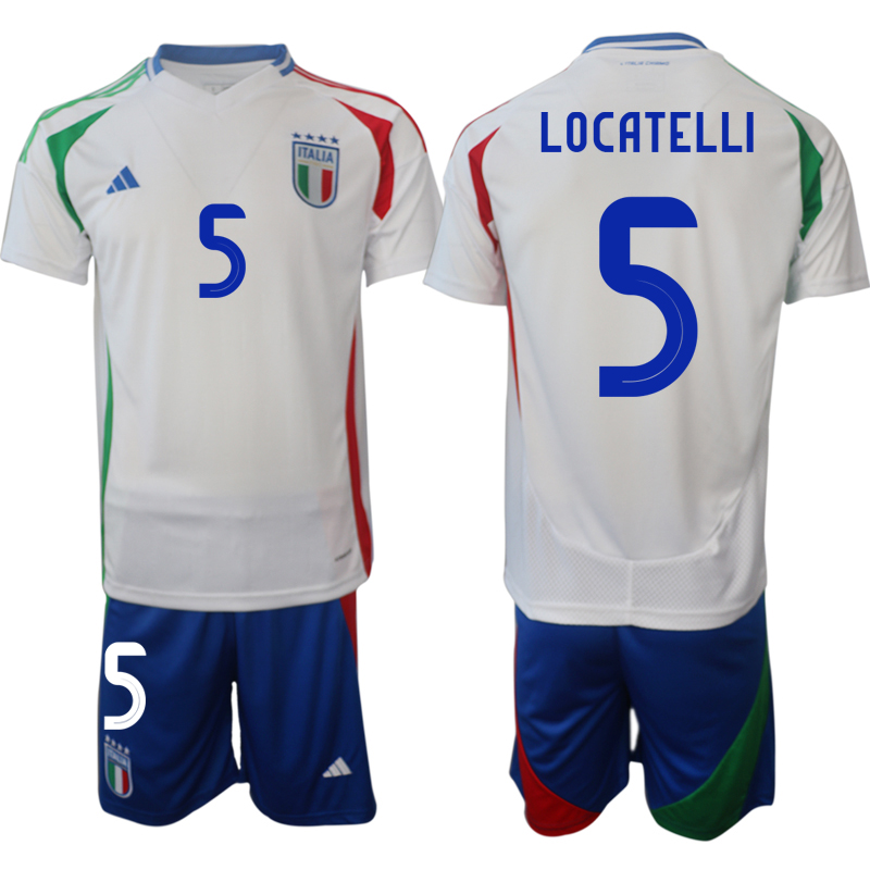 Men 2024-2025 Season Italy away white #5 Soccer Jersey